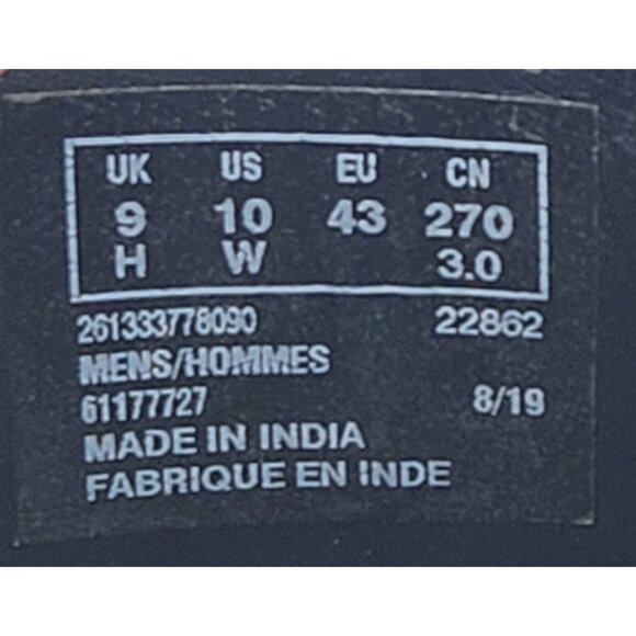 Bostonian Nantucket Dress Shoes Men's 10 W Wide Cap Toe Black Leather Oxford - Picture 10 of 12